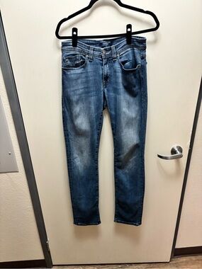 Fidelity Denim Men’s Blue Jeans Size 29 Slim Straight Premium Luxury Distressed